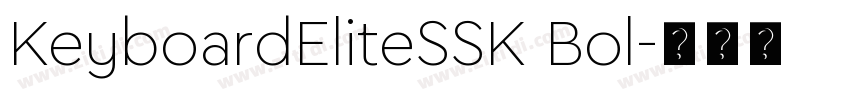 KeyboardEliteSSK Bol字体转换